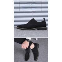 Zapatos informales de gamuza para hombre, calzado con cordones, Oxford azul, planos, transpirables, talla grande 38-48 - details 21
