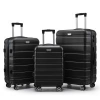 Maleta ABS universal rueda maleta conjunto de tres piezas maleta de embarque contraseña bolsa de carro - details 3