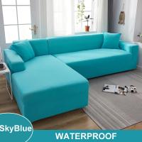 Funda de sofá impermeable para sala de estar, cubierta elástica para sofá esquinero en forma de L, 1/2/3/4 asientos - details 25
