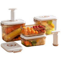 Caja De Almacenamiento De Alimentos Con Placa De Drenaje Removible Contenedor Fresco Airtight Organizador De Nevera Para Frutas Vegetales Pan Snacks - details 3