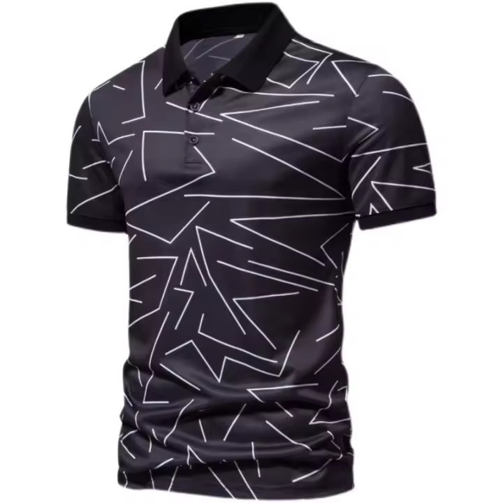NOVEDAD DE VERANO 2025, top informal para hombre, polo de manga corta a la moda para hombre - 1