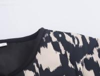 TRAFZA-abrigo de algodón con estampado de leopardo para mujer, abrigo holgado informal de manga larga con bolsillos y una hilera de botones, para invierno, 2024 - details 21