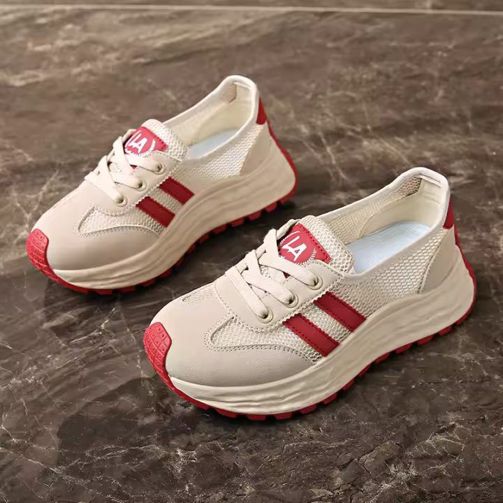 Zapatillas de Niña Tejera Voladoras Respirables de Verano 2025 Zapatillas de Correr para Estudiantes a la Moda y Zapatos Casuales - 1