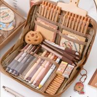 Juego de papelería de capibara de dibujos animados, juego de papelería escolar Kawaii con temática de capibara, muñeco de peluche, Kit de regalo de herramientas para estudiantes de gran capacidad - details 4