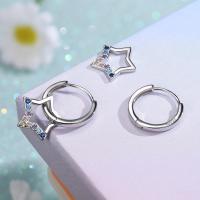 Pendientes Mujer Plata Hipoalergénica Pendientes de Plata de Ley 925 Pendientes de Estrella Delicados Pendientes Colgantes Pendientes de Aros de Plata para Mujer Niña - details 2