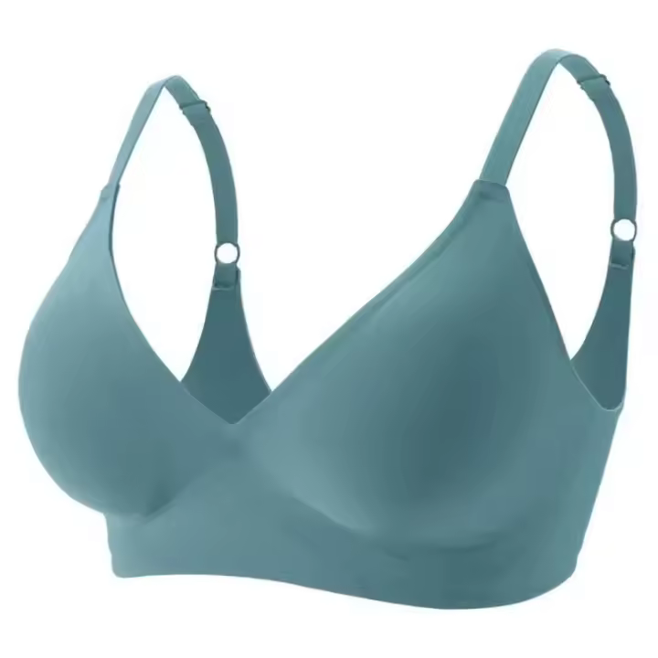Sujetadores deportivos sin costuras, ropa interior de expansión externa, Top, sujetador para mujer sin cables, sujetador fino que reduce el pecho, pecho plano recogido - 1
