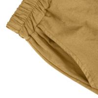 Pantalones Cortos de Lino y Algodón para Mujer Color Sólido, Cintura Suelta, Bolsillo, Botón, Moda Casual - details 54