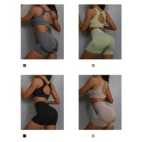 Traje de Yoga para mujer, ropa interior deportiva, chaleco, pantalones cortos para correr, conjunto de entrenamiento - details 2