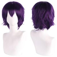 Pelucas sintéticas rectas cortas universales, extensión de cabello falso, peluca colorida para Cosplay, pelucas de fiesta de Anime rojas en capas, juego de rol - details 7