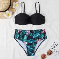 Traje de baño conjunto de Bikini de leopardo estampado ral trajes de baño de playa Push up ropa de playa de verano dos piezas traje de baño de cintura baja 2023 mujeres - details 28