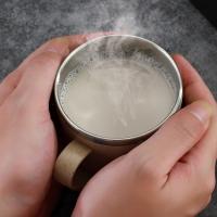 Tazas de acero inoxidable de doble capa con mango de plástico, taza de leche, café, antiquemaduras, inastillable, taza para beber leche, 201-300ml, nuevo - details 7