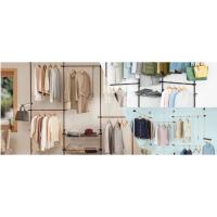 Perchero de Ropa Telescópico Altura Ajustable para Vestidor de Dormitorio con 5 Barras y 2 cestas Blanco L209-312 cm x H108-285 cm KLS04 ES - details 0