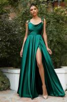 Vestido de Graduación Largo para Mujer Traje Elegante de Denim con Escote Alto, Espalda Descubierta, Cremallera en la Espalda, Ocasiones Formales, 2025 - details 63