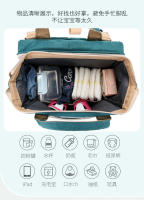 Gran capacidad, multifunción, conveniente cuna plegable, bolso de mamá, mochila de alta gama. - details 5