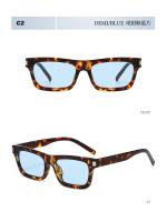 Gafas de sol cuadradas clásicas retro para mujer y hombre, gafas de sol con montura vintage de marca de lujo a la moda, gafas de sol modernas para mujer y hombre UV400 - details 12