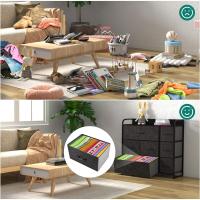 Cajonera de Tela Extraíble de 7 Cajones Almacenamiento de Tela Cómodo para Sala de Estar, Dormitorio, Habitación Infantil Gris Oscuro - details 29