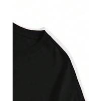 3 camisetas 100% algodón: camisetas de verano suaves y transpirables con estampado gráfico de rayo y letras, corte holgado, informal, manga corta, cuello redondo para hombres y mujeres, uso en el hogar y al aire libre, uso cómodo en el hogar |   Camisetas - details 3