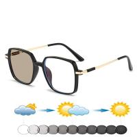 Gafas de lectura fotocromáticas con bisagras delicadas, marco cuadrado, ultraligeras, de gran tamaño, cómodas, + 0,75 a + 4 - details 1