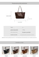 Bolso de gran capacidad retro premium, bolso de hombro simple y explosivo para mujer, bolso de mano para llevar bajo el brazo. - details 1