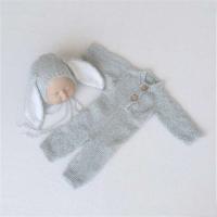 Conjunto de Bebé Recién Nacido Falda y Gorro de Punto con Dinosaurio de Crochet - details 9