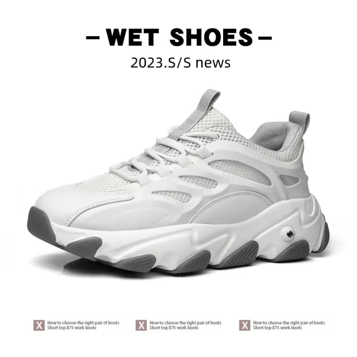 Nuevas zapatillas de malla, zapatos casuales de moda, aumento de altura de plataforma - 1