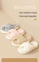 Zapatillas de casa de interior de otoño e invierno para mujer, antideslizantes, con parte inferior gruesa, de algodón lunar para mobiliario - details 4
