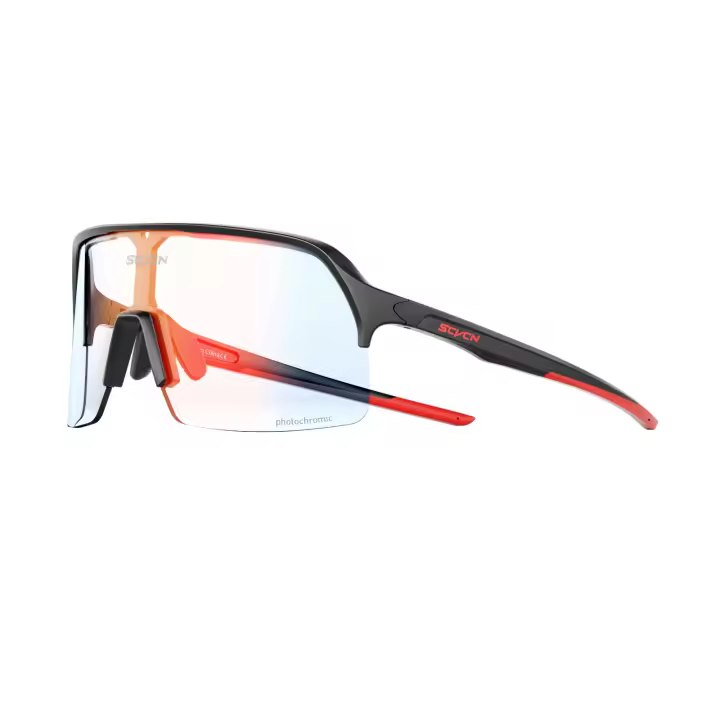 SCVCN Gafas de Sol de Ciclismo Photochromáticas Color Rojo y Azul Para Hombres y Mujeres - 1