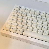 Simple Milky  Cute Cat Theme Keycap 1eys PBT Sublimation MOA Profile Round Ball Caps Korean nical Keyboard Keycaps - details 4