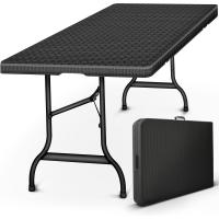 Mesa Plegable Multifuncional 180 x 75 cm Portátil para Terraza, Exterior, Balcón, Picnic - details 7