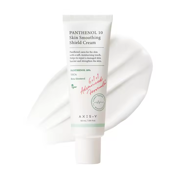 AXIS-Y Panthenol 10 Smoothing Shield Crema hidratante facial diaria para una hidratación duradera y calmante Vegano coreano - 1