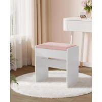 Tocador con Luces LED con Brillo Ajustable, Mesa de Maquillaje con Espejo, Espacioso, Estantes Ajustables, 2 Cajones, Mesa de Maquillaje, Blanco Nube - details 19