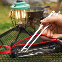 Juego VIE reutilizable, cubiertos orgánicos sin BPA que incluyen tenedores, cucharas y palillos para acampar - details 1