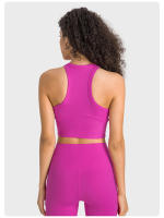 Sujetador Deportivo de Yoga para Mujeres SHINBENE de Nylon de Alta Gama con Diseño de Halter y Cuello en V para Fitness y Entrenamiento en el Gimnasio - details 6