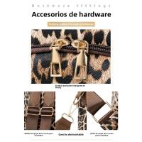 2025 nueva tendencia de moda mochila con estampado de leopardo simple mochila antirrobo de gran capacidad de viaje versátil informal para mujer - details 9