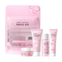 Sakura-Conjuntos y kits para el cuidado de la piel con suero limpiador, crema para ojos, crema con esencia, productos de belleza para mujeres, juegos de regalo, Kit de viaje de rutina - details 0