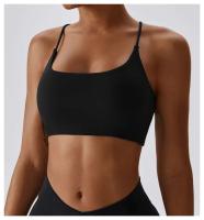 Top de Sport de Corset U-Shaped de Color Sólido Lato Cruzado de Múltiples Correas para Mujeres - details 2