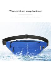 Bolso de Cintura Impermeable con Cierre de Cremallera para Viajes Deportes al Aire Libre Bolsa de Dinero para Excursiones Material de Tela Oxford - details 5