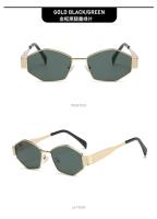 Gafas de sol hexagonales de moda para mujer 2025, diseño de marca de lujo, gafas de sol poligonales únicas, gafas de sol vintage con montura pequeña para hombre - details 19