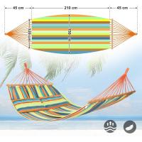 Hamaca 240 x 150 cm Resistencia 300 kg Rayas Verdes - details 1