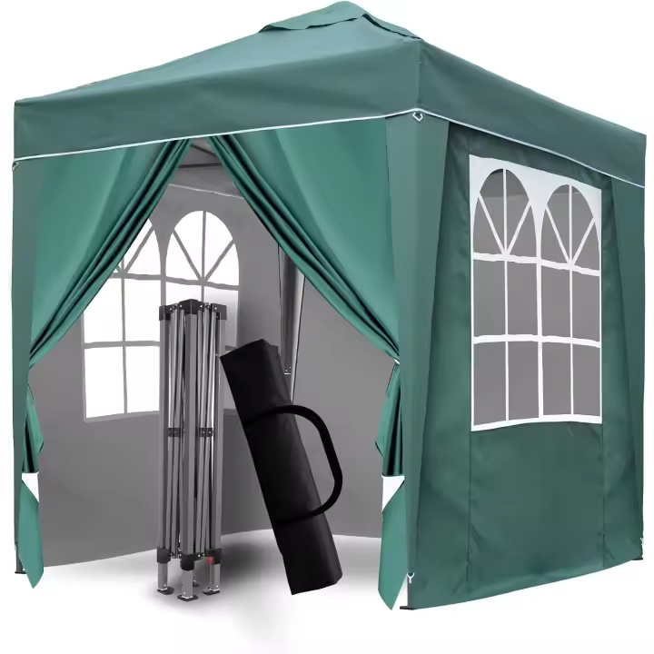 pesas, totalmente impermeables, para todo tipo de clima, ideales para fiestas al aire libre, campamento (2 x 2 m, verde) - 1