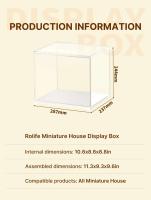 Robotime Rolife DIY casa en miniatura caja de habitación hecha a mano cabaña cubierta antipolvo modelo decoración del hogar fácil de montar - details 4