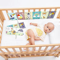 Libro de Actividades Sensoriales para Bebés de Tela Suave Contraste Alto Negro y Blanco Juguetes Educativos para Niños Pequeños - details 18