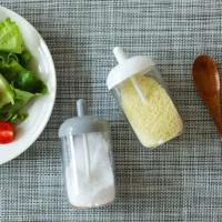 Tarro redondo con tapa, cuchara, botella, tarro sellado para condimentos, organizador de cocina - details 6