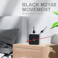 Mecanismo de movimiento de reloj, hora negra, minuto, segundero rojo, juego de herramientas de bricolaje - details 1