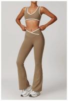 Conjunto de Yoga de 2 Piezas Trajes de Entrenamiento de Poliéster para Fitness - details 37