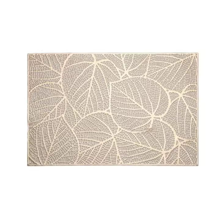 Mantel Individual hueco para mesa de comedor, mantel antimanchas de PVC, resistente al calor, a prueba de aceite, almohadilla para vajilla, Decoración de mesa - 1