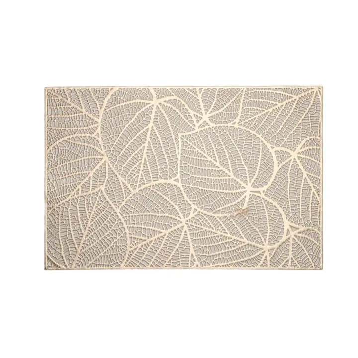 Mantel Individual hueco para mesa de comedor, mantel antimanchas de PVC, resistente al calor, a prueba de aceite, almohadilla para vajilla, Decoración de mesa - 1