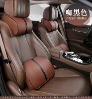 Cubierta de asiento de coche BUNO con almohada de cuero viscoelástico Almohadilla de respalda para coche VIE - details 11
