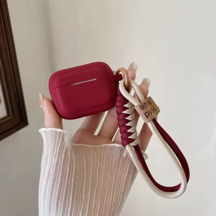 Fundas de Silicona Suave para Auriculares AirPods Pro 2 Cubierta Antipérdida con Cordón - 1