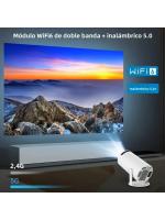 Proyector Android 4k LED de Alta Calidad Enfoque Corto, Resolución 720P, Audio Incorporado, WIFI, Tamaño de Pantalla Máximo 130